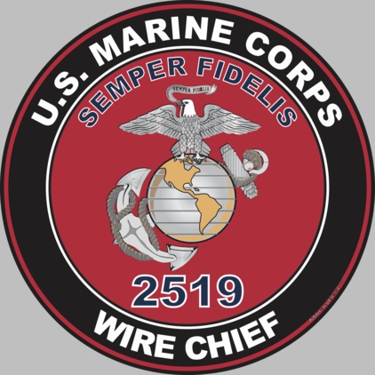 U.S.M.C. MOS 2519 Wire Chief Decal