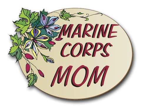 Marine Corps Mom  Pride Vinyl Transfer Decal