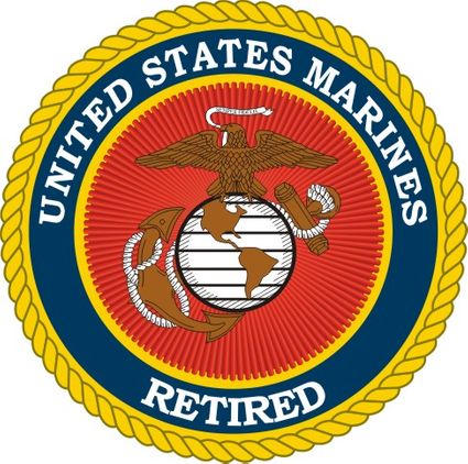 Marine Corps Retired Decal Sticker
