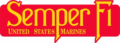 MARINE CORPS 'SEMPER FI' BUMPER STICKER