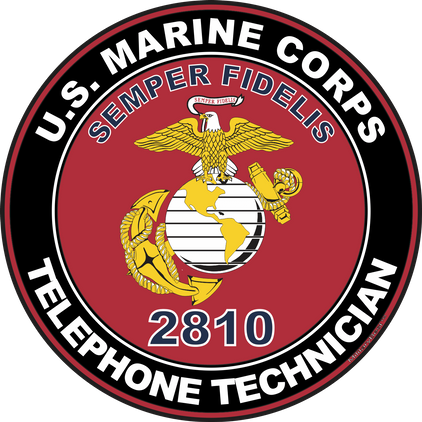 U.S.M.C. MOS 2810 Telephone Technician Decal