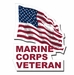 Marine Corps Veteran with American Flag