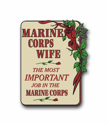 Marine Corps Wife Vinyl Transfer Decal