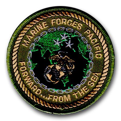 MARINE FORCES PACIFIC 3&frac12;" MILITARY PATCH