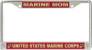 Marine Mom' U.S.M.C. License Plate Frame
