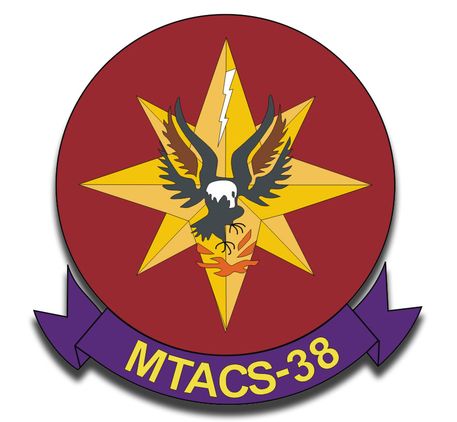 Marine Tactical Air command Squadron 38 Sticker Decal