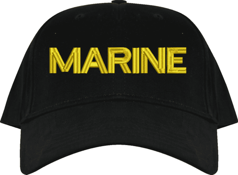 Marine Text Only USA Cap