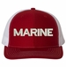 Marine Text Only USA Mesh-Back Cap