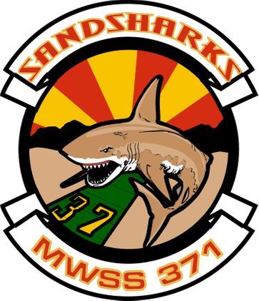 Marine Wing Support Squadron MWSS 371 Sandsharks Decal