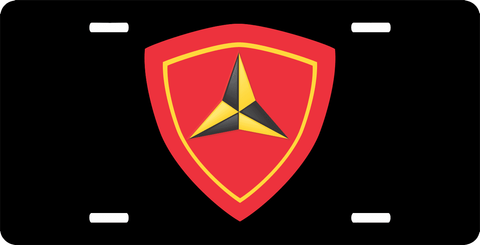 Marines 3rd Division License Plate