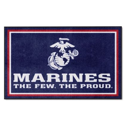 U.S. Marines 4X6 Plush Rug