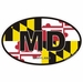 Maryland Oval Decal