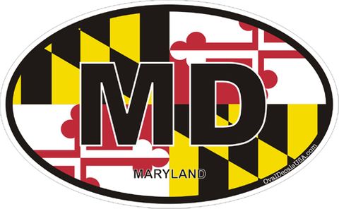 Maryland Oval Decal