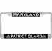 Maryland Patriot Guard Automobile License Plate Frame