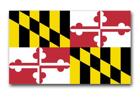Maryland State Flag Vinyl Transfer Decal