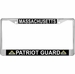 Massachusetts Patriot Guard Automobile License Plate Frame