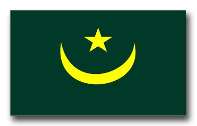 Mauritania Flag Vinyl Transfer Decal