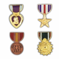 Medal Hat Pins Thumbnail Illustration