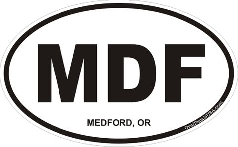 Medford Oregon Oval Decal