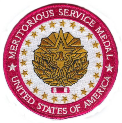 Meritorious Service Medal 4" Patch