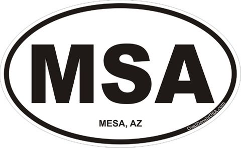 Mesa Arizona Oval Decal