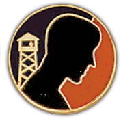 MIA POW Profile Lapel Pin