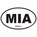 Miami Florida Oval Decal