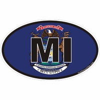 Michigan State Decals Stickers Thumbnail Illustration