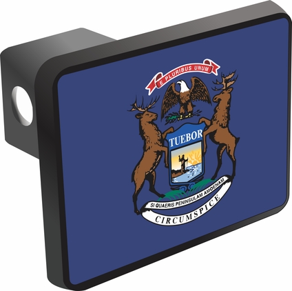 Michigan State Flag Hitch Cover