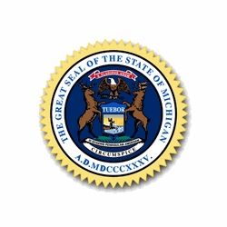Michigan State Seal Vinyl Transfer Decal