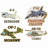 Military Aircraft Lapel Pins Thumbnail Illustration