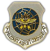 Military Airlift Command Shield Lapel Pin