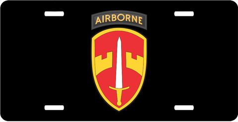 Military Assistance Command MACV With Airborne Tab License Plate