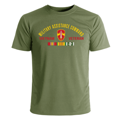 Military Assistance Command Vietnam Veteran with Ribbons T-Shirt