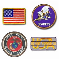 Military Jacket Patches and Insignias Thumbnail Illustration