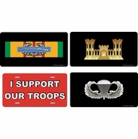 Military License Plates Thumbnail Illustration
