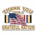 Military Thanks from a Grateful Nation Desert Storm Die-Cut Vinyl Decal