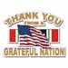 Military Thanks from a Grateful Nation Iraq Operation Iraqi Freedom OIF Die-Cut Vinyl Decal Sticker