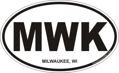 Milwaukee Wisconsin Oval Decal