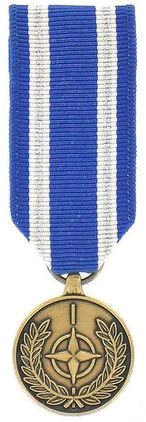 Miniature Medal For The Nato Non-Article 5 Afghanistan Award