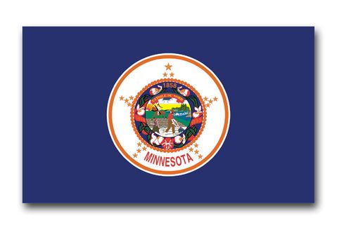 Minnesota State Flag Vinyl Transfer Decal