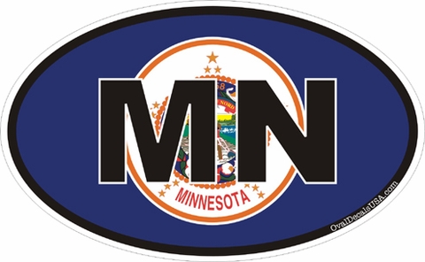 Minnesota State Oval Decal