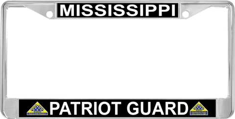 Mississippi Patriot Guard Automobile License Plate Frame