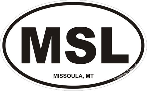 Missoula Montana Oval Decal