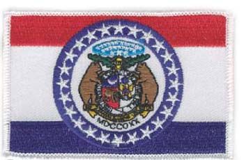 Missouri State Flag 3.5 Inch Patch