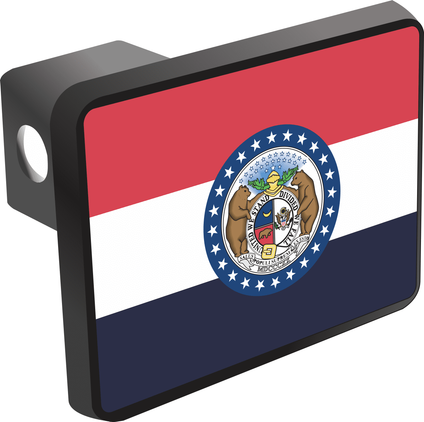 Missouri State Flag Hitch Cover
