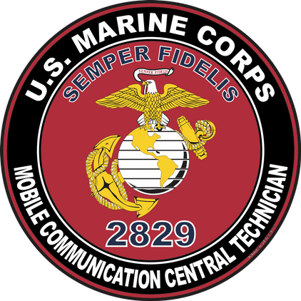 U.S.M.C. MOS 2829 Mobile Communication Central Technician Decal