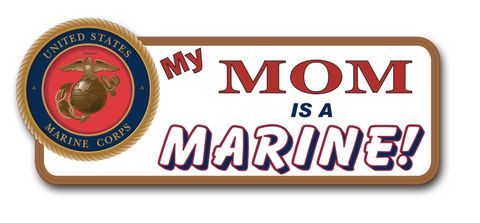 Mom Is a Marine Bumper Sticker