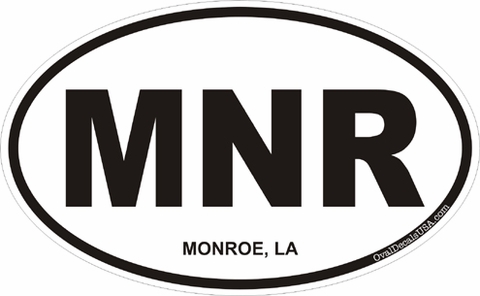 Monroe Louisiana Oval Decal