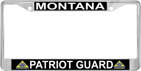 Montana Patriot Guard Automobile License Plate Frame